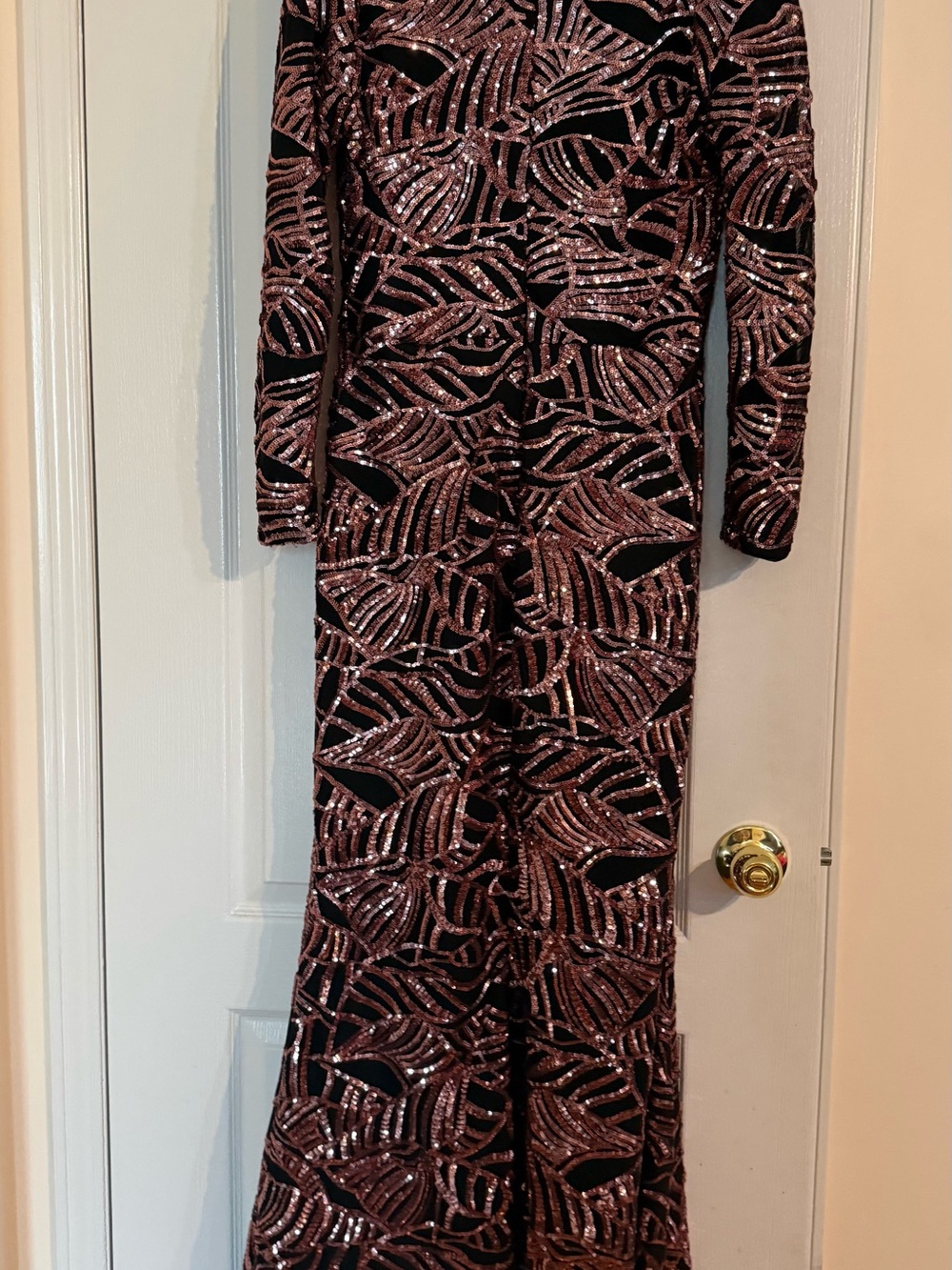 Fashion Nova Shining Lights Sequin Maxi Dress - Pink/Black - Picture 6 of 12